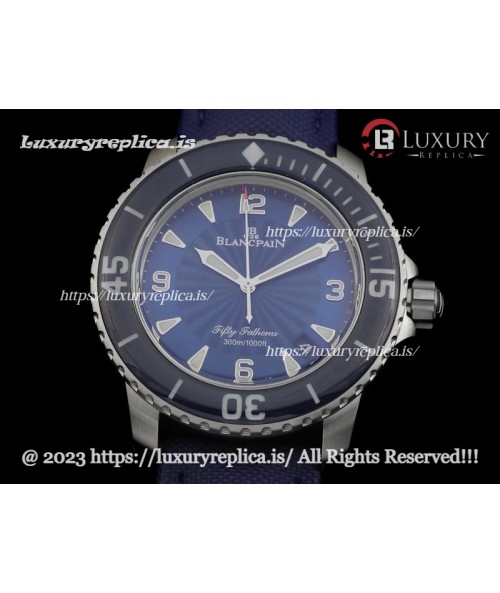 BLANCPAIN FIFTY FATHOMS SWISS AUTOMATIC BLUE DIAL