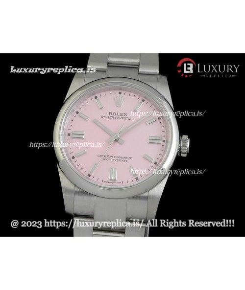 ROLEX OYSTER PERPETUAL 36MM 126000 CANDY PINK DIAL