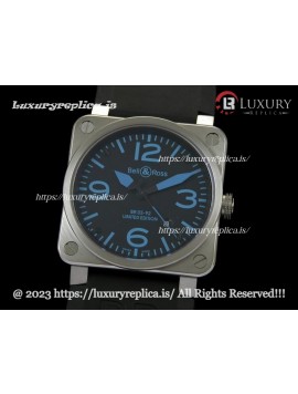 BELL & ROSS INSTRUMENT BR 03-92 BLUE SWISS AUTOMATIC