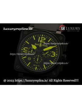 BELL & ROSS BR 01-94 CHRONOGRAPH PVD YELLOW 46MM SWISS AUTOMATIC