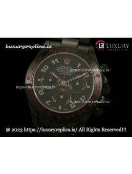 ROLEX DAYTONA PROHUNTER RED SWISS AUTOMATIC MOVEMENT - BLACK DIAL - NUMERAL MARKERS