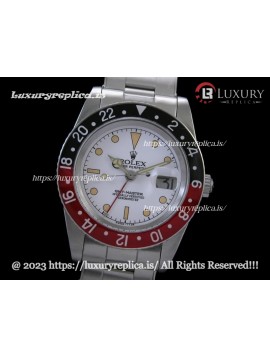 ROLEX GMT MASTER VINTAGE 6542 SWISS AUTOMATIC WHITE DIAL