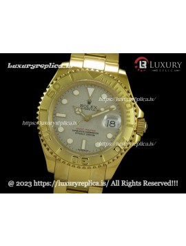 ROLEX YACHT-MASTER YELLOW GOLD 3135 MOVEMENT - ROLESIUM DIAL