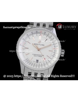 BREITLING NAVITIMER 1 38MM SWISS AUTOMATIC WHITE DIAL
