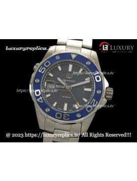 TAG HEUER CALIBRE 5 AQUARACER 500M SWISS AUTOMATIC BLUE DIAL - STAINLESS STEEL BRACELET