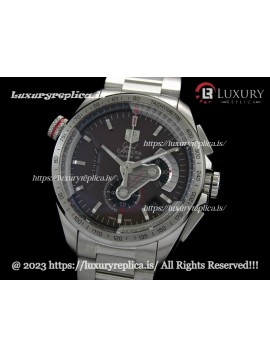 TAG HEUER GRAND CARRERA CALIBRE 36 CHRONOGRAPH SWISS AUTOMATIC BROWN DIAL - STAINLESS STEEL BRACELET