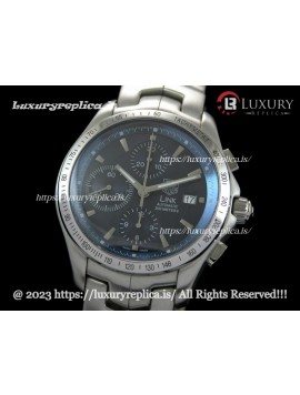TAG HEUER CALIBRE 16 LINK DAY DATE CHRONOGRAPH SWISS AUTOMATIC - BLUE DIAL