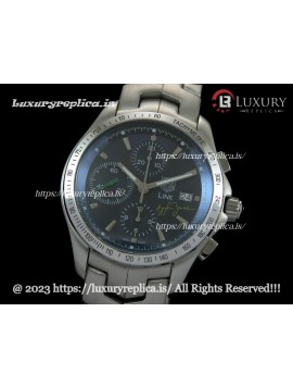 TAG HEUER CALIBRE 16 LINK DAY DATE CHRONOGRAPH SWISS AUTOMATIC - AYRTON SENNA SIGNATURE BLUE DIAL