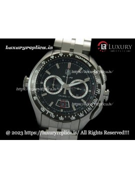 TAG HEUER SLR CALIBRE 17 CHRONOGRAPH SWISS AUTOMATIC - BLACK DIAL - STAINLESS STEEL BRACELET