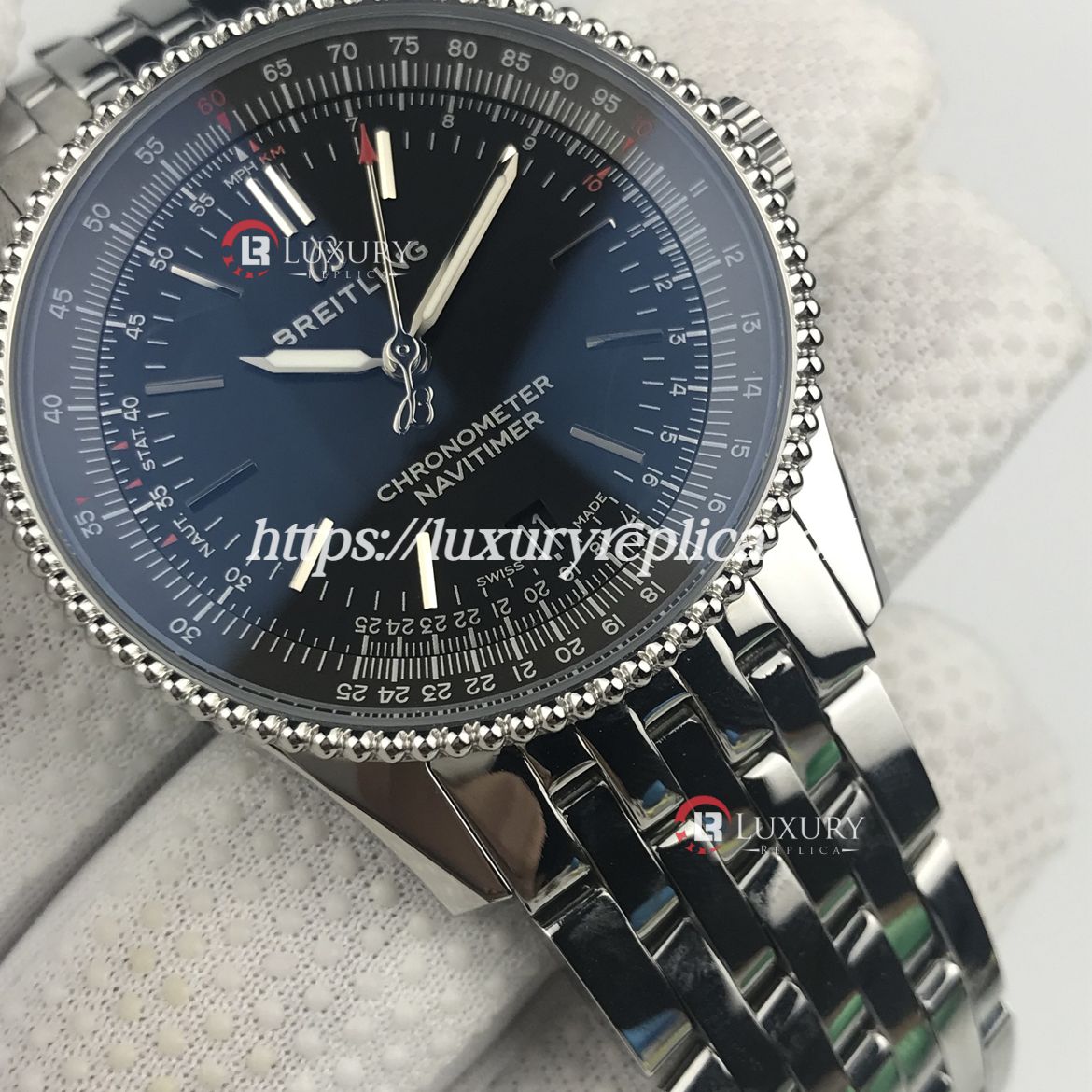 BREITLING NAVITIMER 1 38MM SWISS AUTOMATIC BLACK DIAL