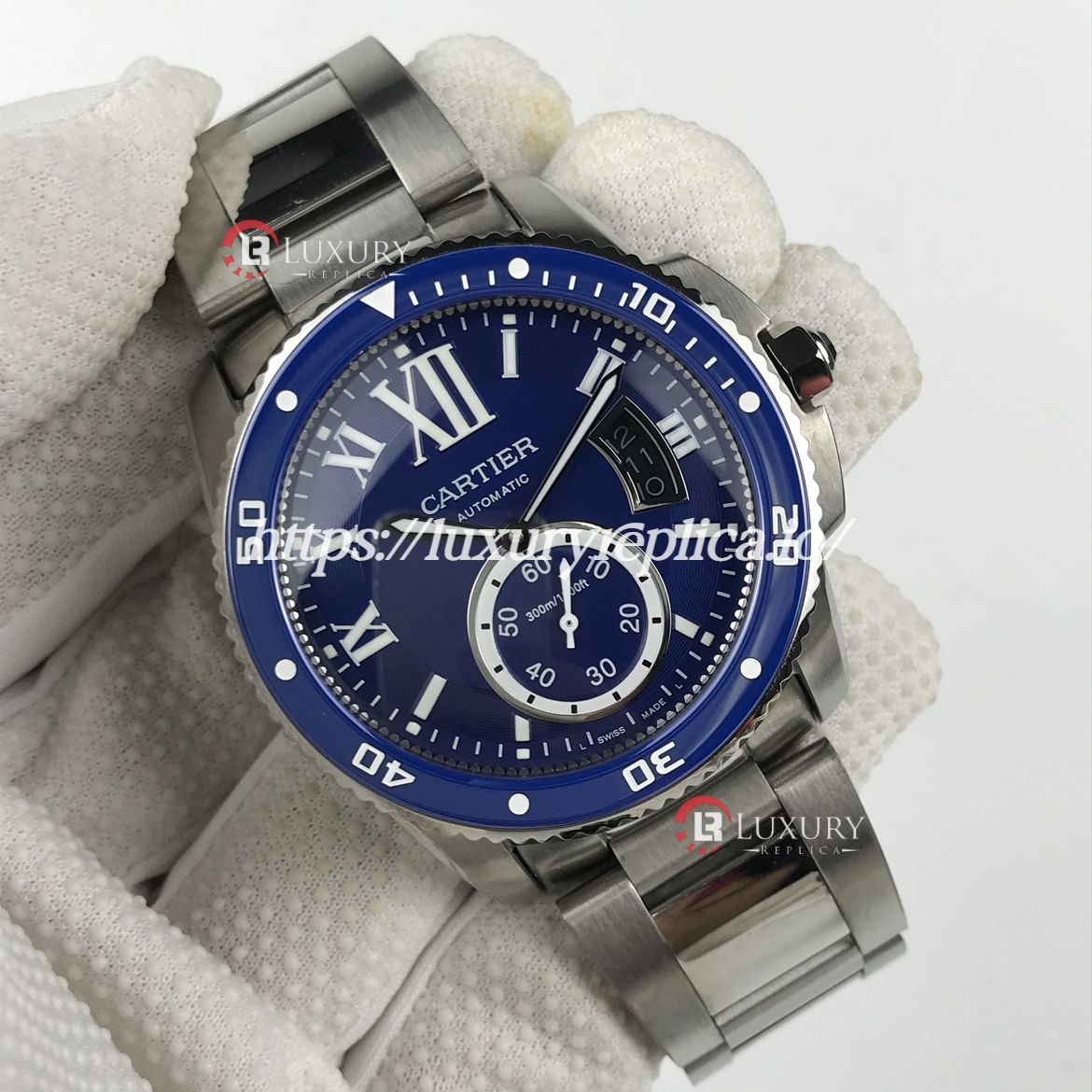 CARTIER CALIBRE DIVER STAINLESS STEEL BLUE