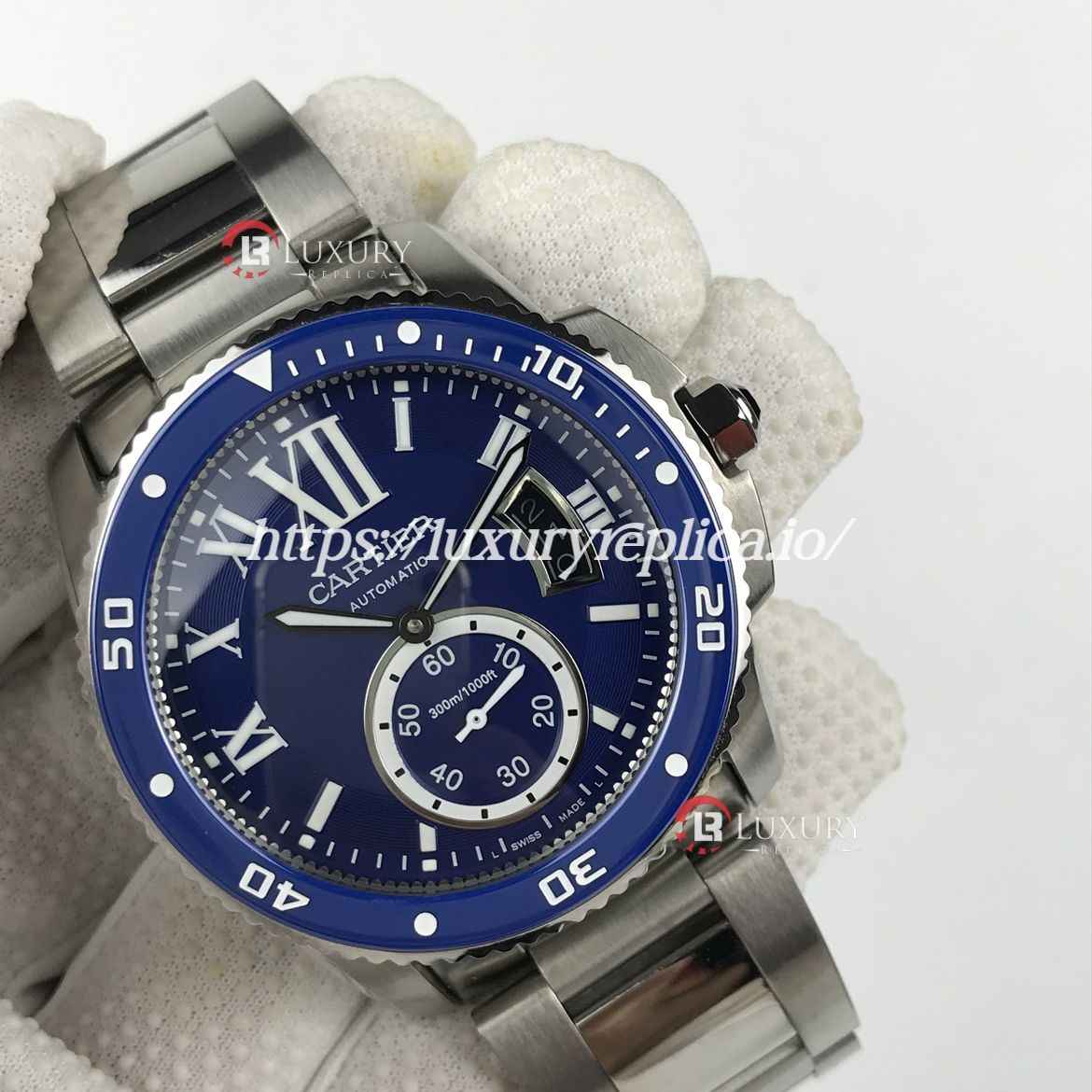 CARTIER CALIBRE DIVER STAINLESS STEEL BLUE