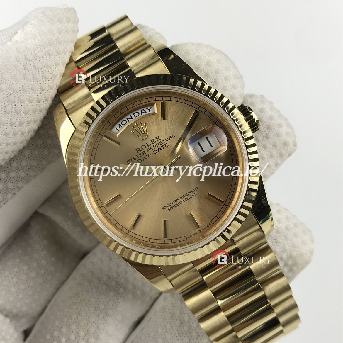 ROLEX DAY-DATE 36MM 18238 GOLD DIAL