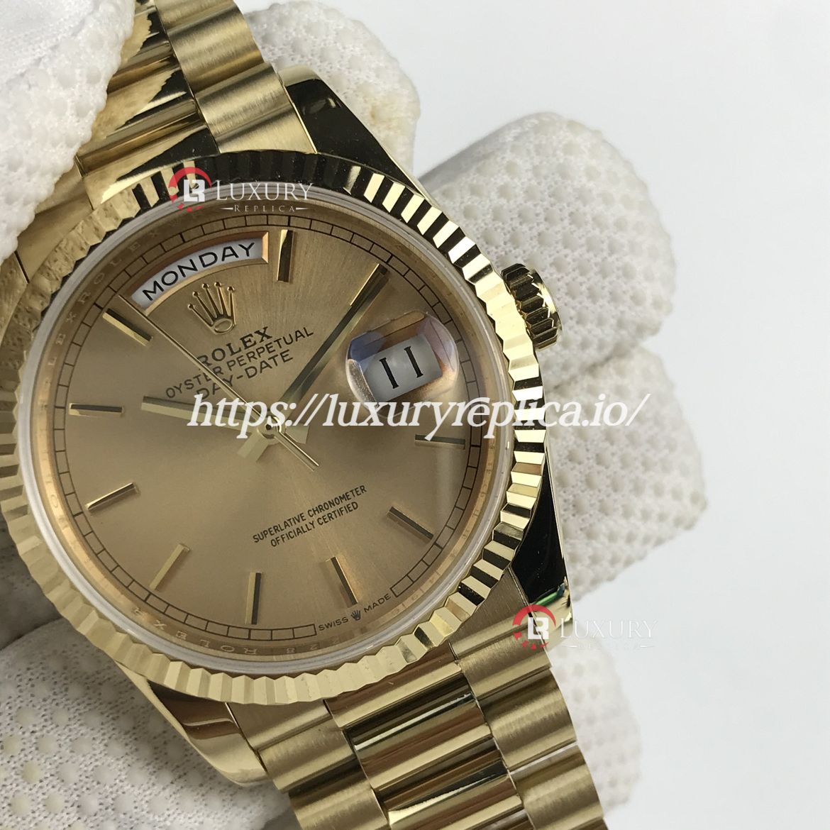 ROLEX DAY-DATE 36MM 18238 GOLD DIAL