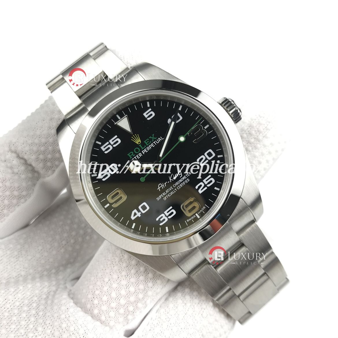 ROLEX AIR-KING 116900 SS SWISS AUTOMATIC MEN WATCHES
