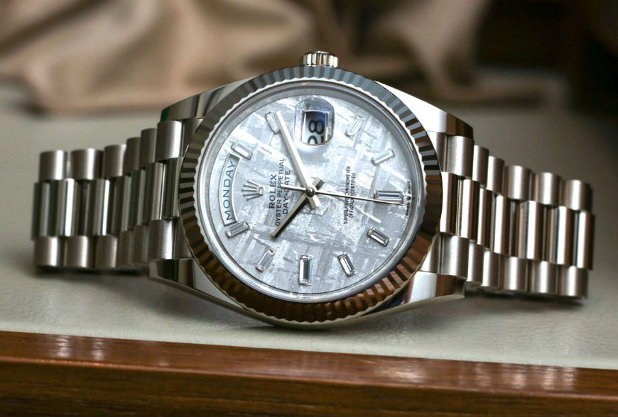 Rolex Day-Date 40 White Gold Meteorite Dial 228239 